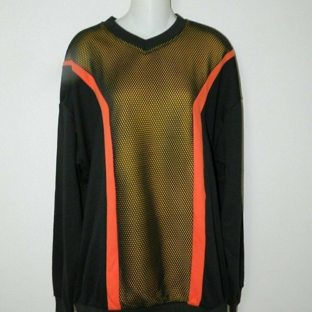 LF The Brand Sweatshirt Black Orange Oversized Sm